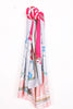 Large Silky Belt And Chain Print Scarf