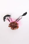 Feather Floral Clip On Fascinator