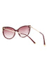 Cat Eye Metal Detail Edges Sunglasses