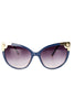 Cat Eye Metal Detail Edges Sunglasses