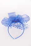 Bow & Rose Flower Mesh Fascinator with Headband