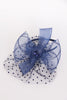 Bow & Rose Flower Mesh Fascinator with Headband