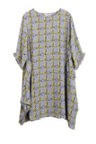 Oversized Chain Print Smock Dress