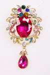 Pink Diamante Brooch