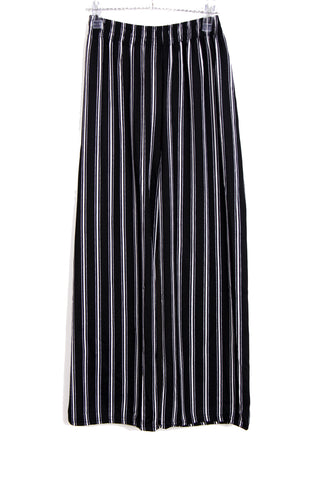 Black & White Stripes wide leg high waisted trousers