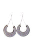 Crescent Half Moon Shape Diamante Earrings
