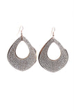 Oval Pear Drop Diamante Earrings