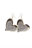 Heart Diamante Dangling Earrings