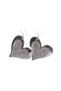 Heart Diamante Dangling Earrings