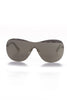 Rimless Shield Cross Pattern Sunglasses