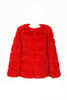 Soft Faux Fur Panel Coat