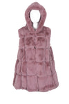 Ultra Soft Faux Fur Swing Hooded Gilet