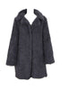 Faux Fur Soft Teddy Bear Coat in dark grey