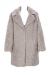 Faux Fur Soft Teddy Bear Coat in light grey