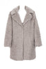 Faux Fur Soft Teddy Bear Coat in light grey