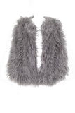 Mongolian Faux Fur Jacket Coat