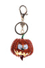 Cartoon Pumpkin Diamante Bag Charm Keyring