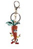 Cartoon Carrot Diamante Bag Charm Keyring