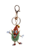 Cartoon Sweetcorn Diamante Bag Charm Keyring