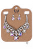 Teardrop Diamante 2-Piece Necklace and Earrings Set