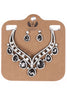 Teardrop Diamante 2-Piece Necklace and Earrings Set