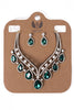 Teardrop Diamante 2-Piece Necklace and Earrings Set