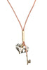 Lagenlook Key To My Heart Long Necklace in gold