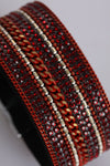 Diamante Chain Snake Skin Magnetic Bracelet
