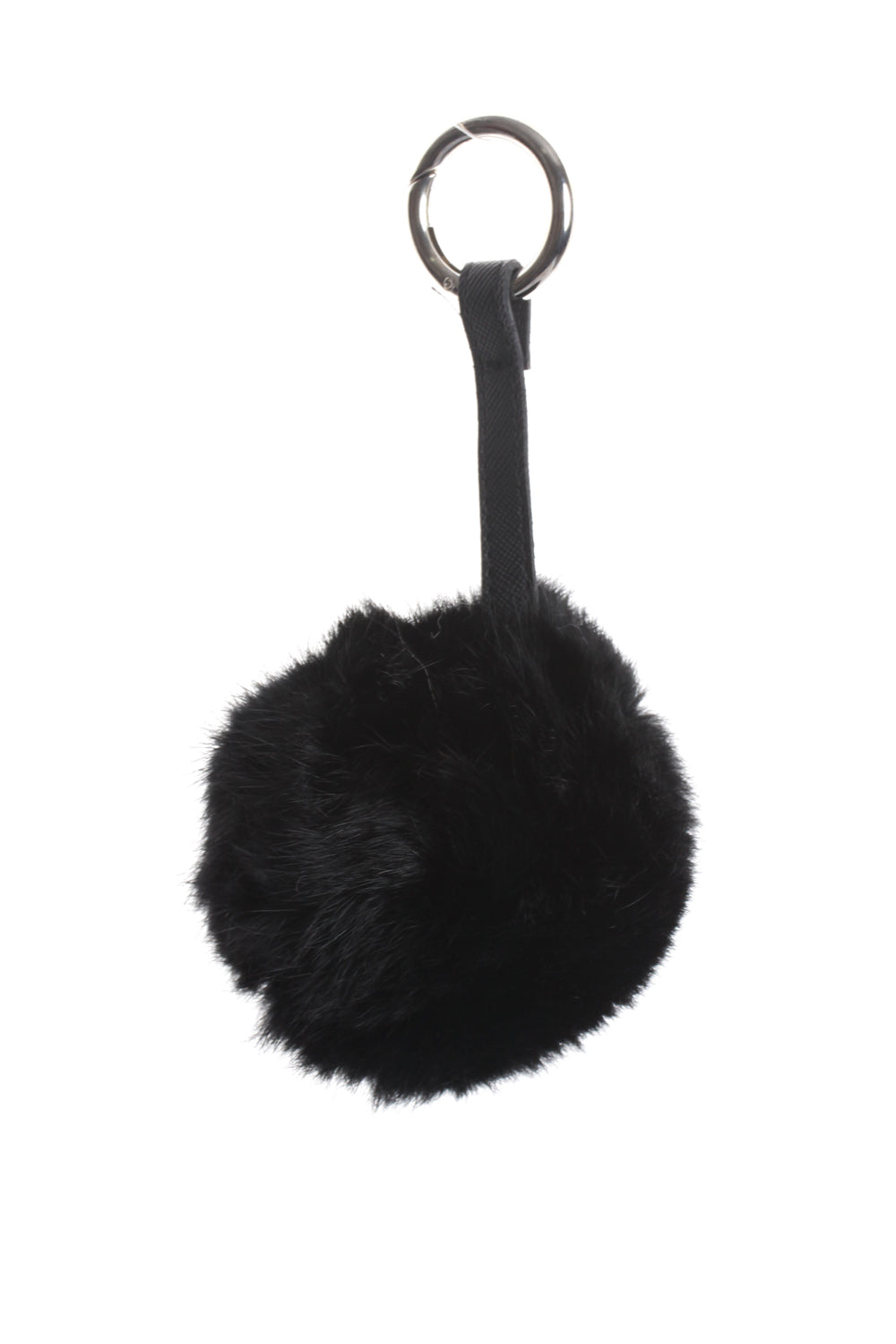 Fur Pom Pom Bag Charm Keyring Urban Mist UK