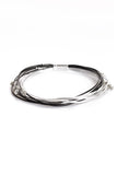 Multi Strap Diamante Beads Wrap Magnetic Choker / Bracelet