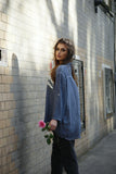 Sequin Pocket Lyocell Shirt