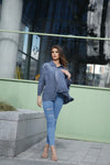 Sequin Stripe Pocket Shirt