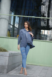 Sequin Stripe Pocket Shirt