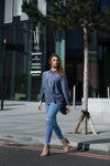 Sequin Stripe Pocket Shirt