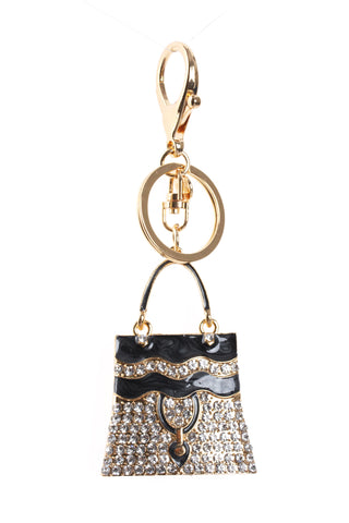 Hangbag Diamante Bag Charm Keyring