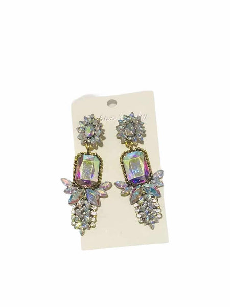 Decor Gemstone Chandelier Earrings