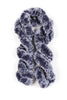 Two Tone Faux Rabbit Fur Crochet Twisted Scarf