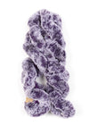 Two Tone Faux Rabbit Fur Crochet Twisted Scarf