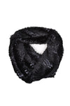 Soft Faux Fur Mosaic Floral Print Snood