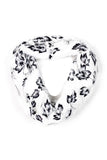 Soft Faux Fur Flower Print Snood