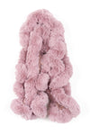 Ultrasoft Faux Rabbit Fur Crochet Twisted Scarf