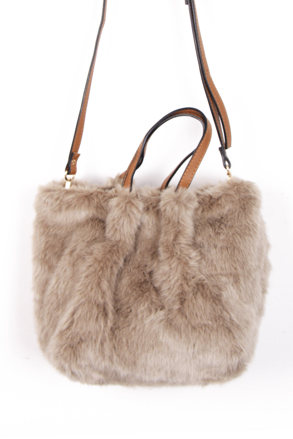 Ulisty Women Faux Fox Fur Shoulder Bag Furry Purse Fluffy Crossbody Bag  Plush Top Handle Bag Handbag black: Handbags: Amazon.com
