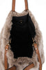 Faux Mink Fur Crossbody Handbag with Strap