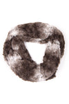 Ombre Soft Faux Fur Snood in brown