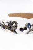 Jewel Embellished Hairband in Silver