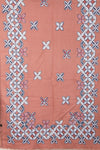 Geometric Floral Print Cashmere Feel Wooly Scarf