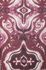 Tile Swirl Print Cashmere Feel Wooly Scarf in wine