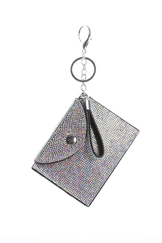 Diamante Coin Bag Charm Keyring