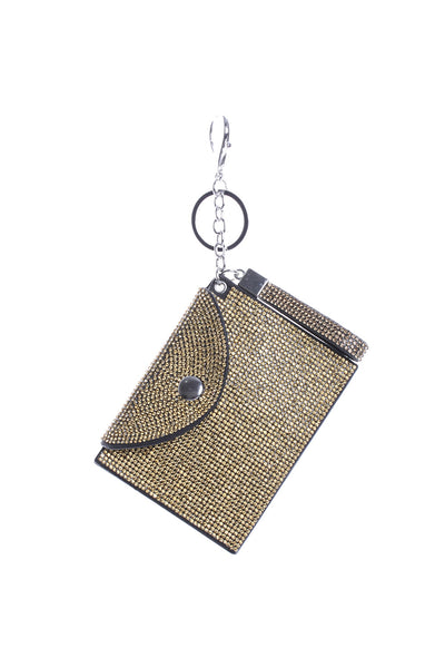 Diamante Coin Bag Charm Keyring