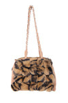 Fluffy Faux Fur Pom Pom Chain Shoulder Handbag